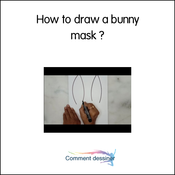 How to draw a bunny mask